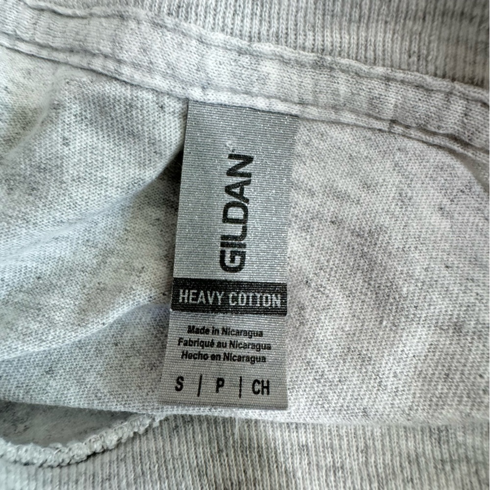 Groovy Light Heather Gray Groovy Mushroom Short Sleeve Tee - Picture 4 of 5